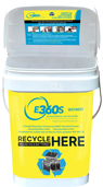 E360S 2 Gallon collection container for household batteries
