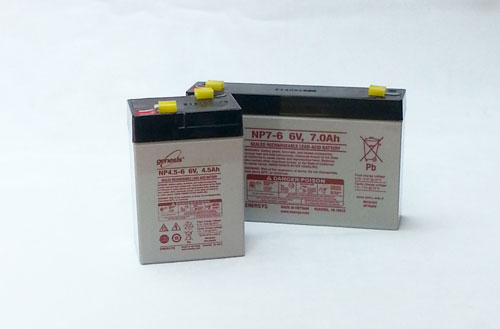 Rechargeable sealed lead acid (SLA) batteries