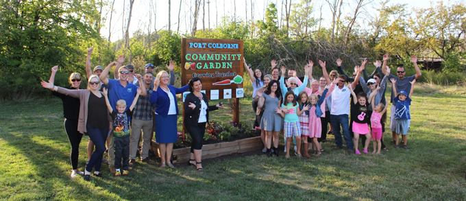 Local businesses team up to grow fresh produce at the Community Garden in Lockview Park, Port Colborne to support Port Cares Reach Out Centre Food Bank