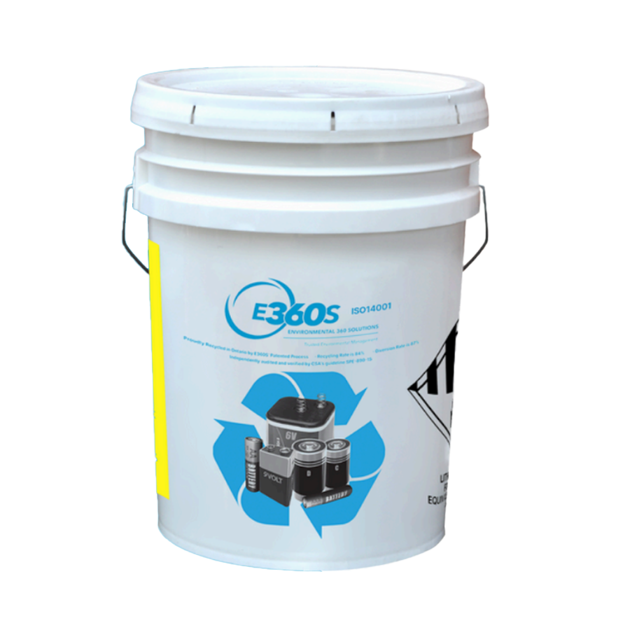 E360S 5 Gallon Courier Battery Bucket