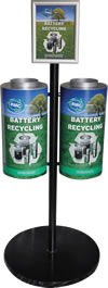 Raw Materials Company 50 gallon collection display for high volume collections sites